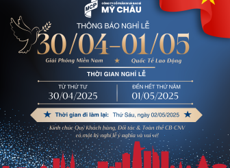 MỸ CHÂU THÔNG BÁO NGHỈ LỄ 30/4 & 1/5